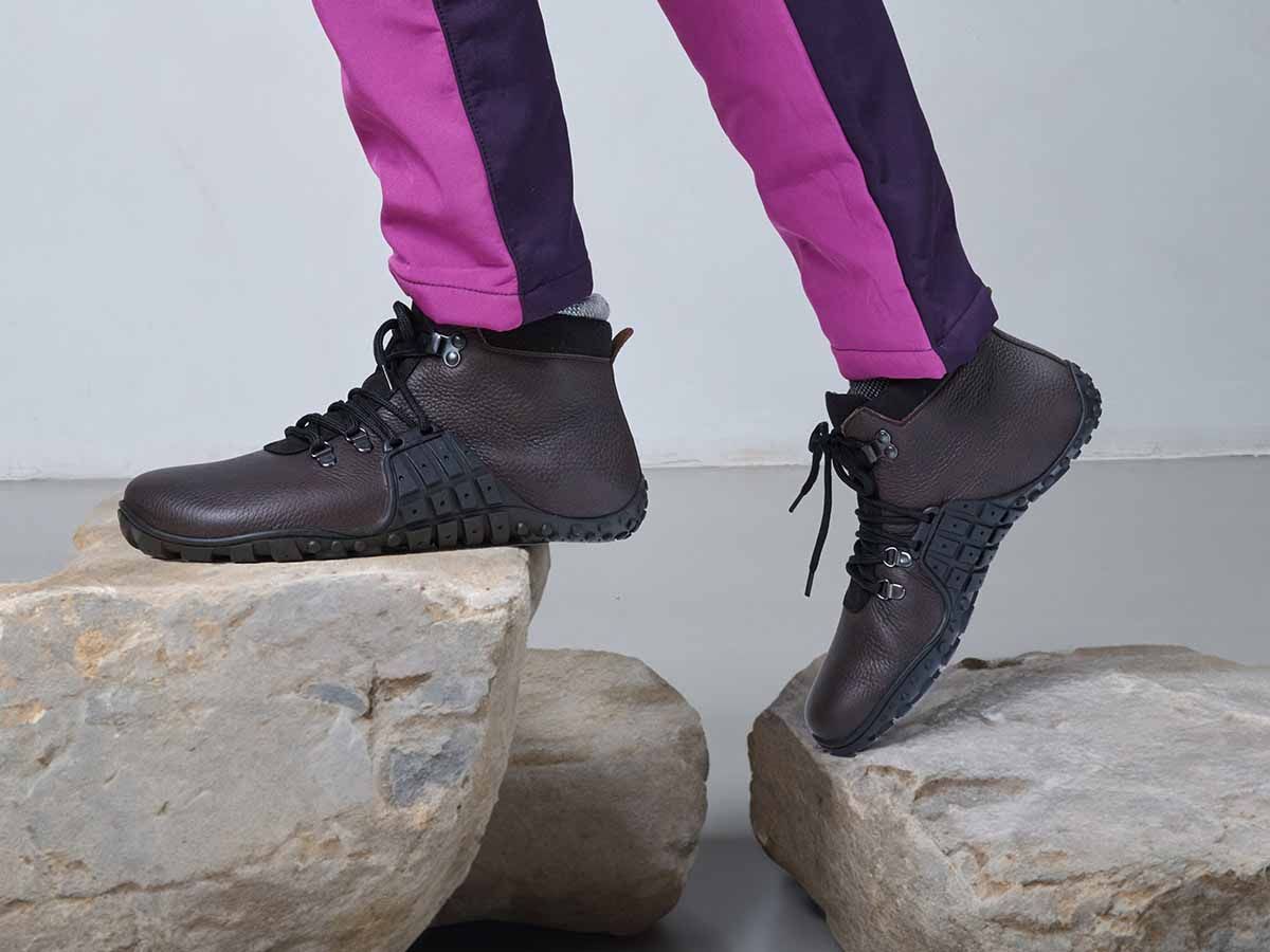 BÄR Schuhe Unisexschuhe Wanderschuhe Mountain Barefoot schwarz Rindnappaleder Emotionsbild