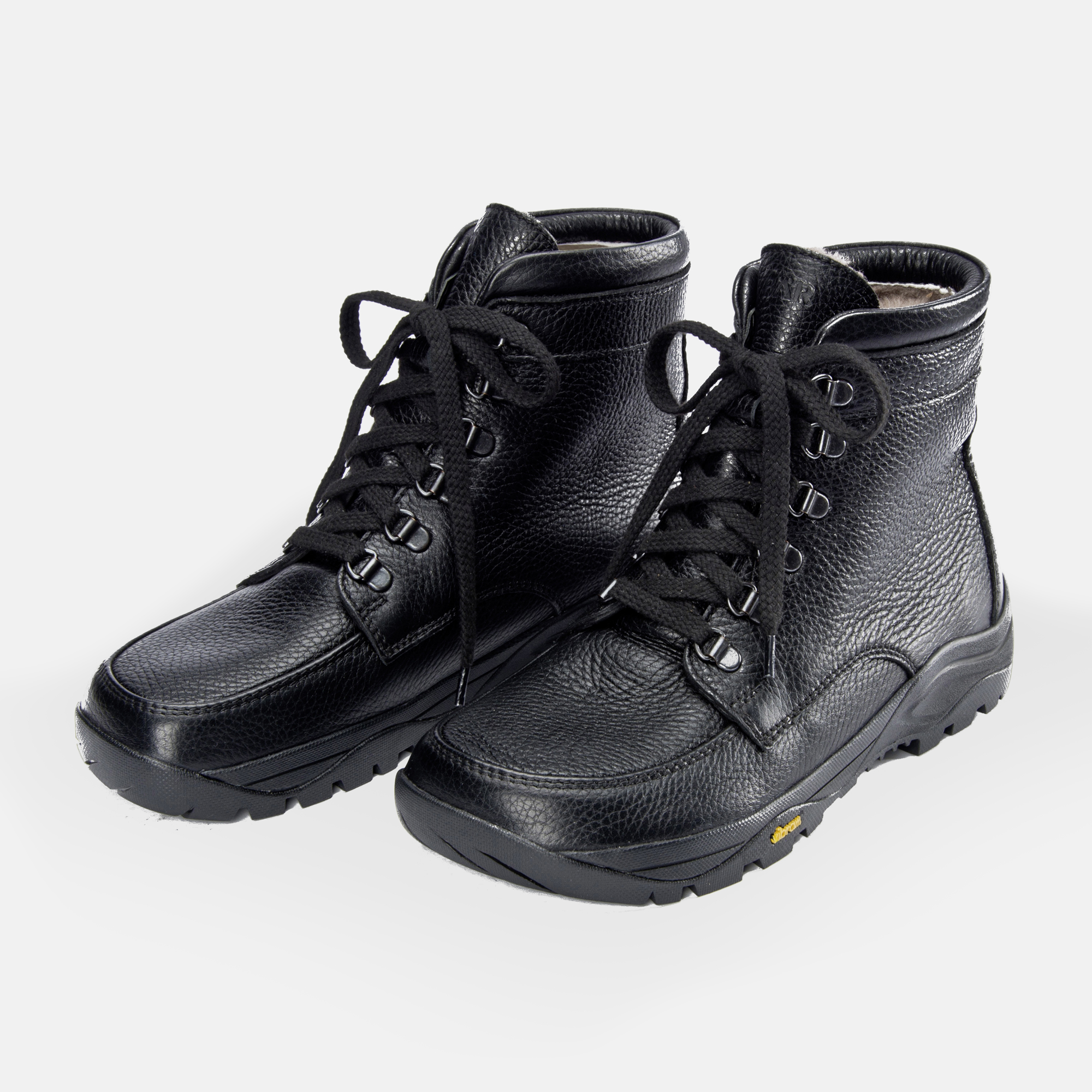 BÄR Schuhe Herrenschuhe Wanderstiefel Lammfellstiefel schwarz Rindnappaleder wasserabweisend Hauptbild