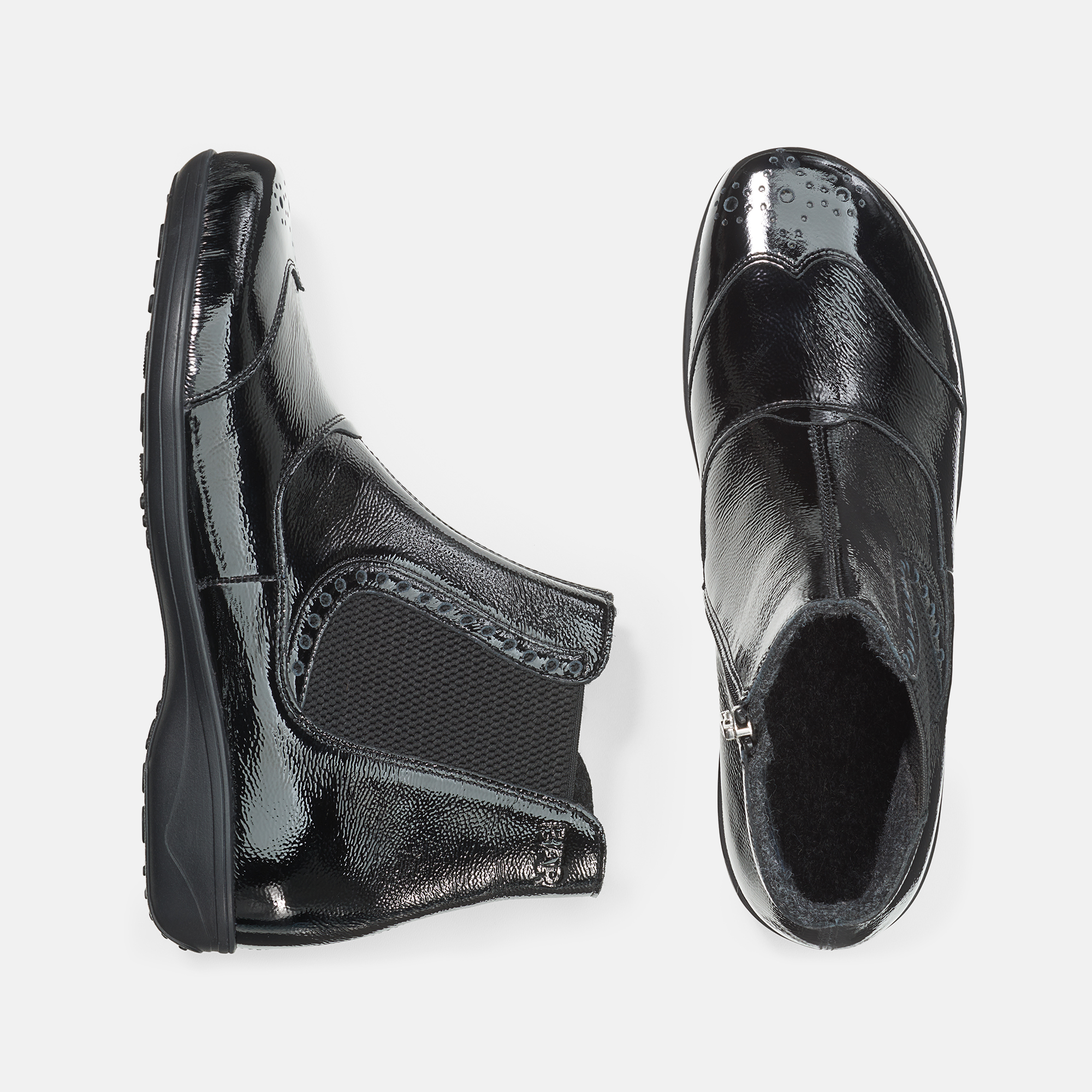 BÄR Schuhe Damenschuhe Freizeitschuhe Marietta schwarz Kalblackleder Ansicht von oben