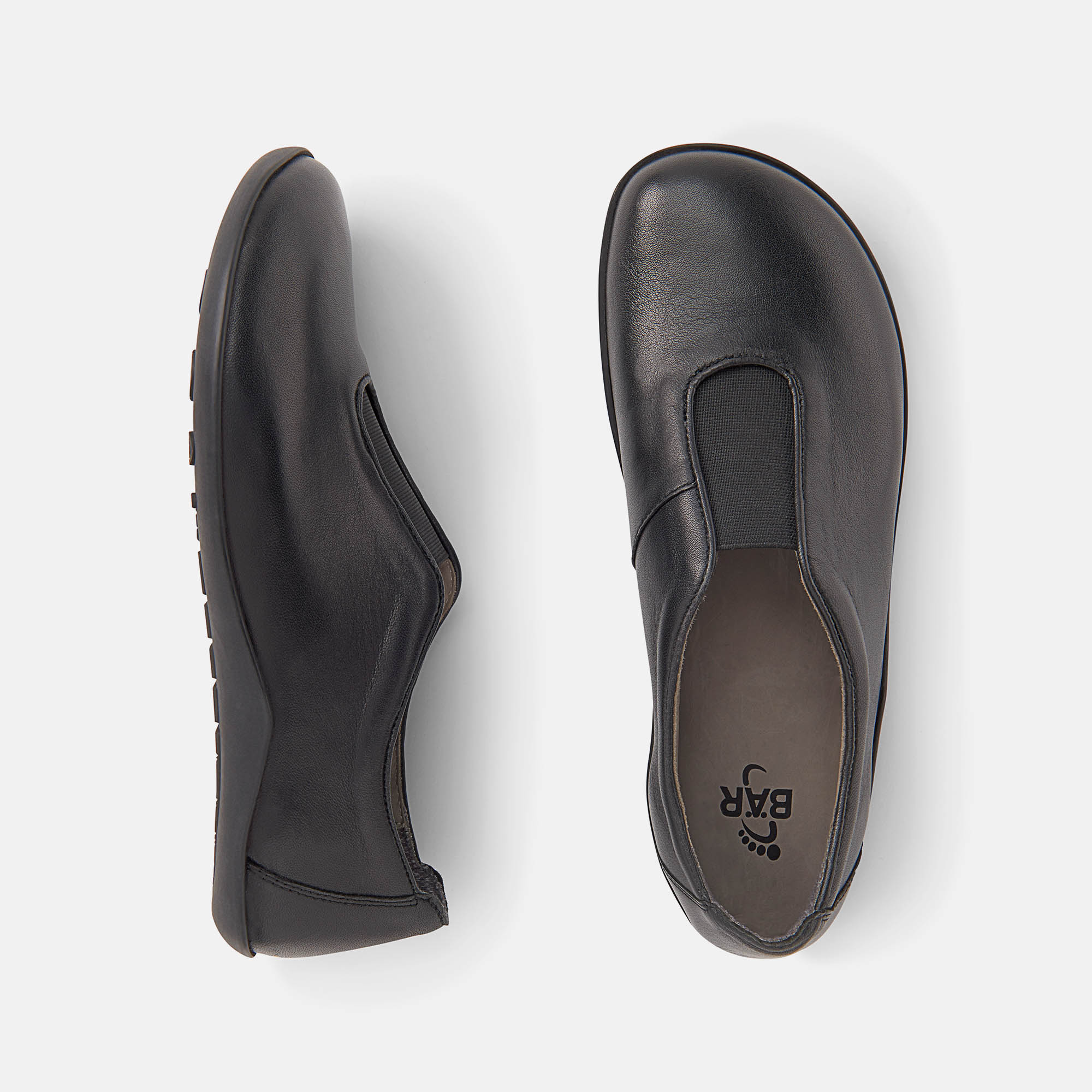 BÄR Schuhe Damenschuhe Freizeitschuhe Myla schwarz Kalbnappaleder Ansicht von oben