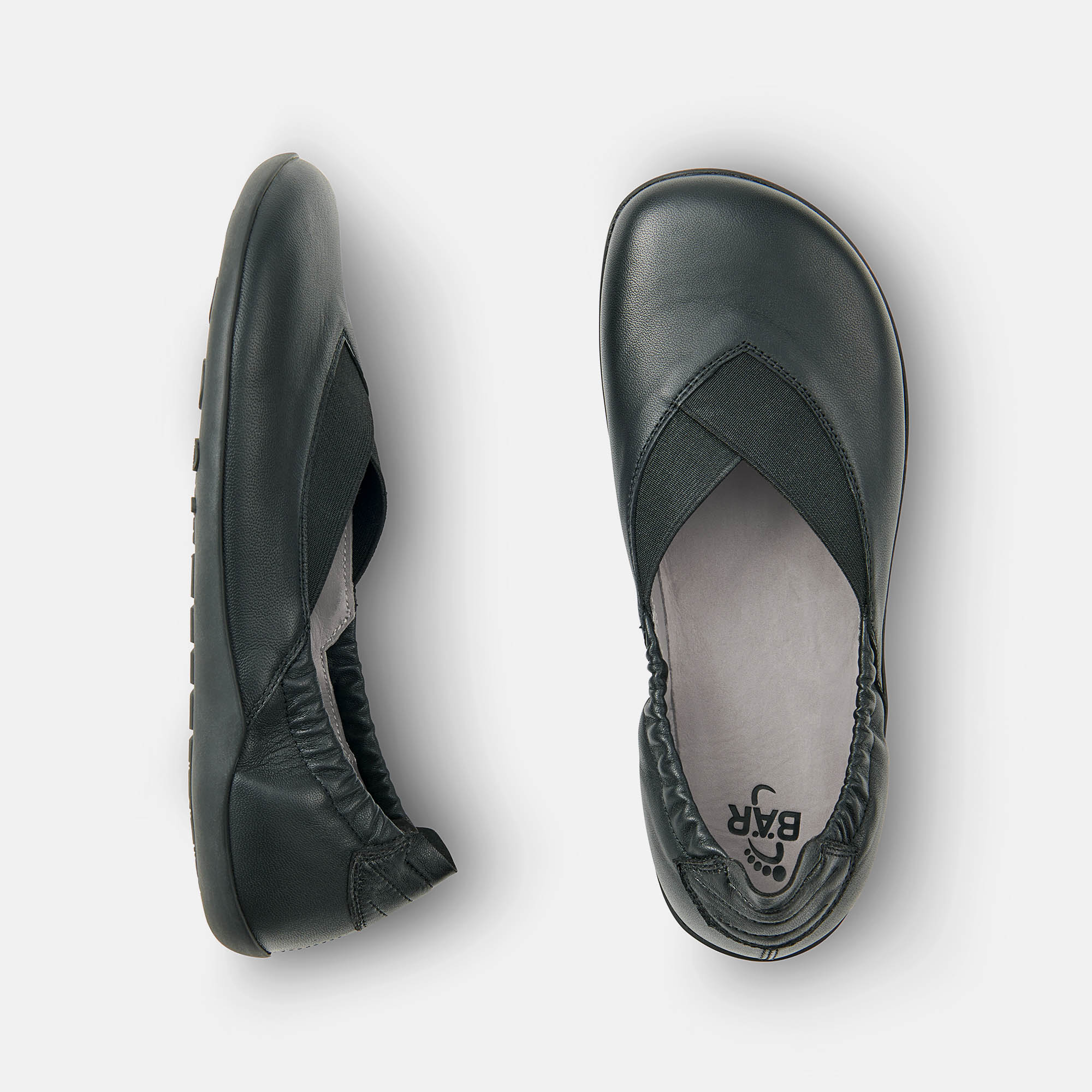 BÄR Schuhe Damenschuhe Freizeitschuhe Amber schwarz Lammnappaleder Ansicht von oben