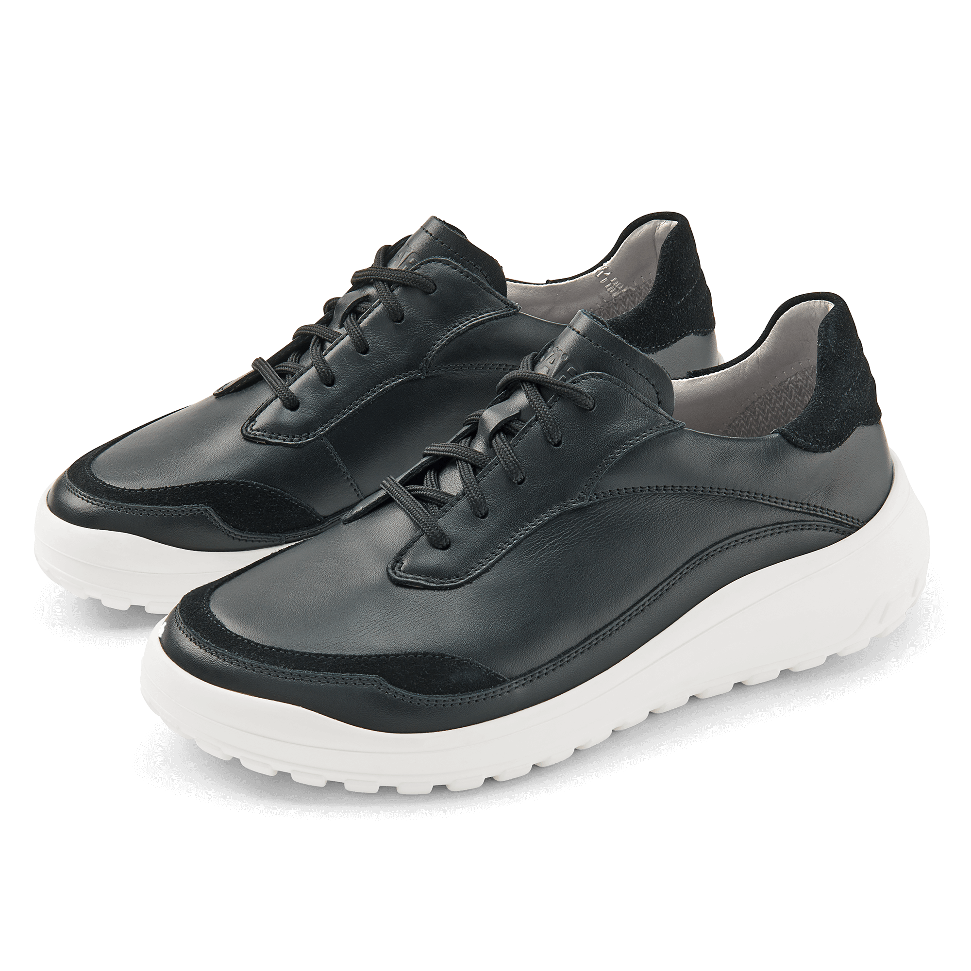 BÄR Schuhe Damenschuhe Alltag Quinn schwarz Kalbnappaleder, Kalbveloursleder Hauptbild