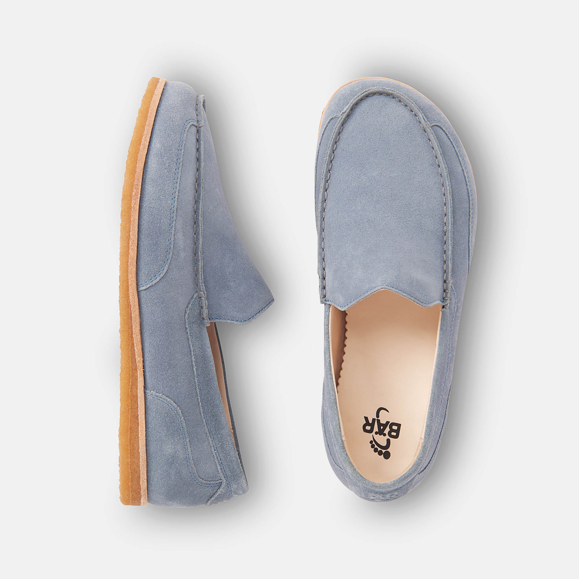 BÄR Schuhe Damenschuhe Freizeitschuhe Denise jeans Kalbveloursleder Ansicht von oben