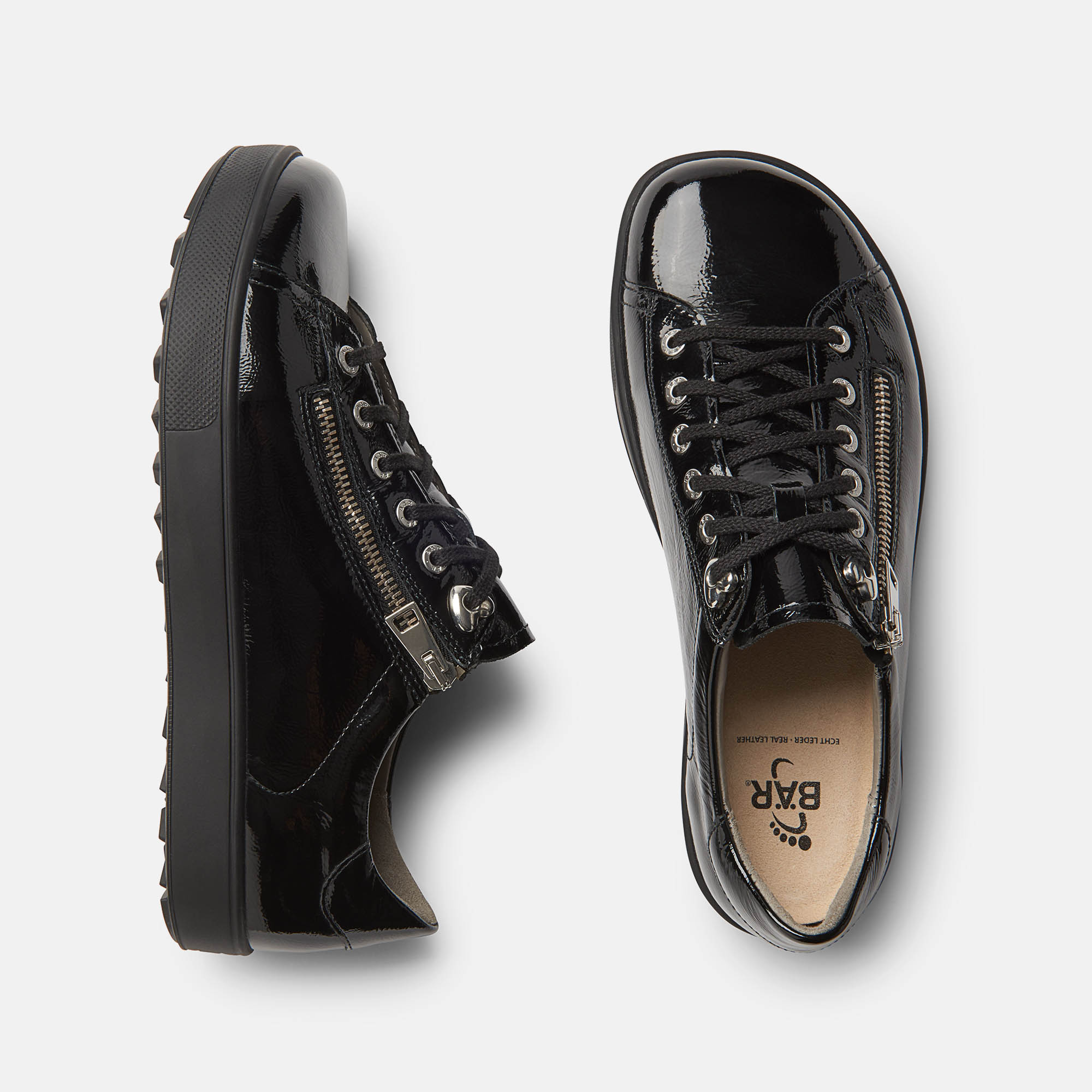 BÄR Schuhe Damenschuhe Freizeitschuhe Margot schwarz Kalblackleder Ansicht von oben