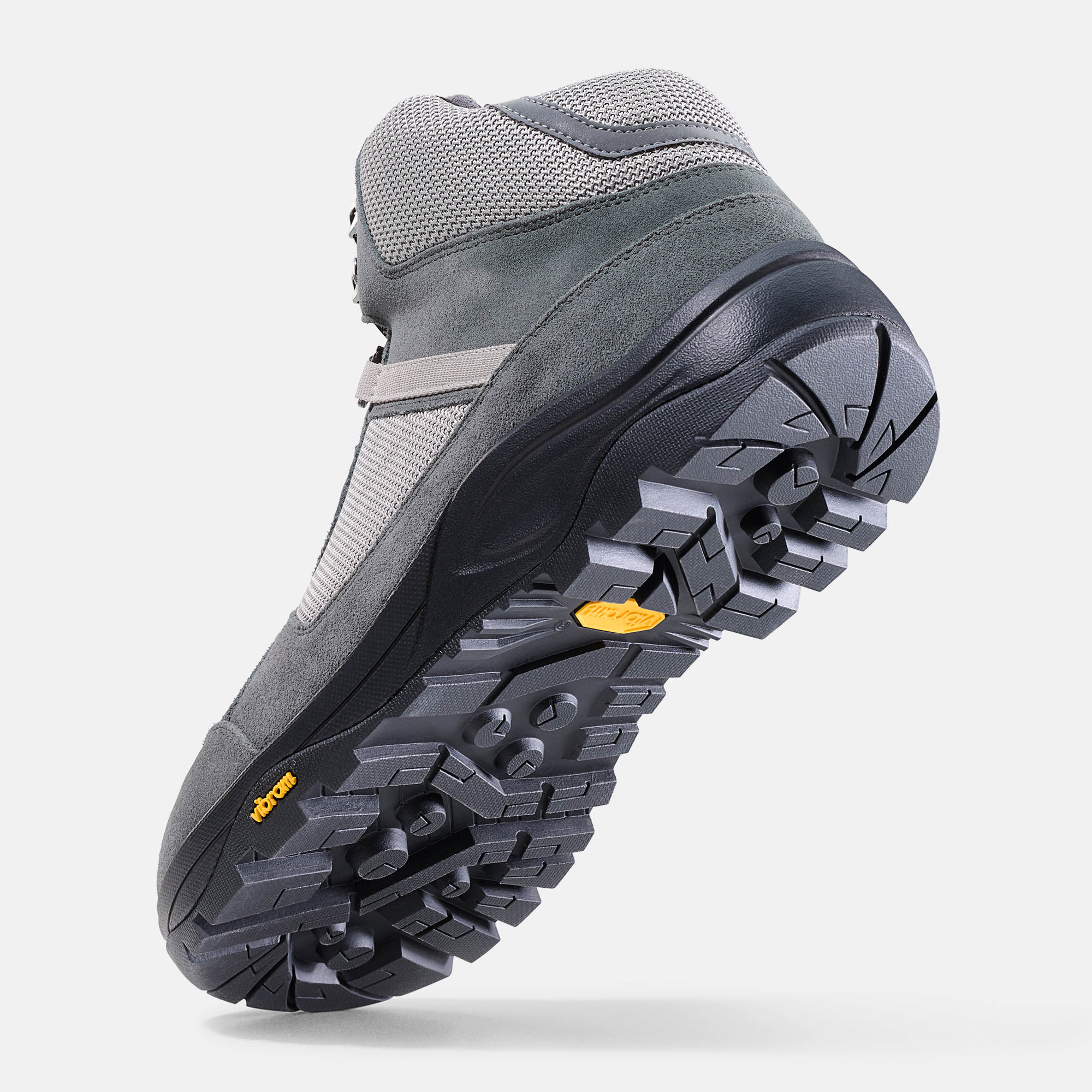 BÄR Schuhe Unisexschuhe Wanderstiefel Innsbruck grau Rindveloursleder wasserabweisend, Funktionstextil Seitenansicht