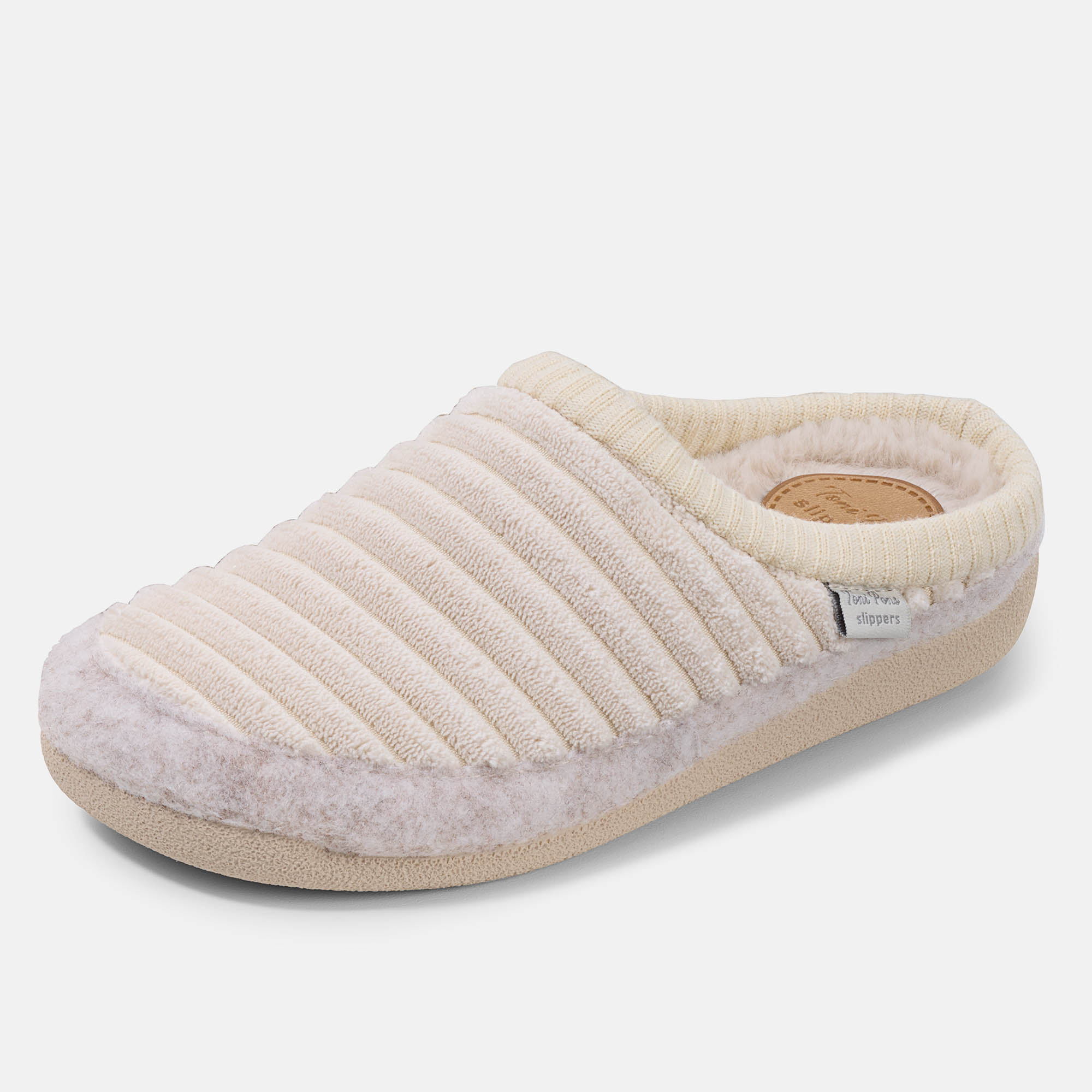 BÄR Schuhe Damenschuhe Hausschuhe Malu creme 100% Polyester Produktbild