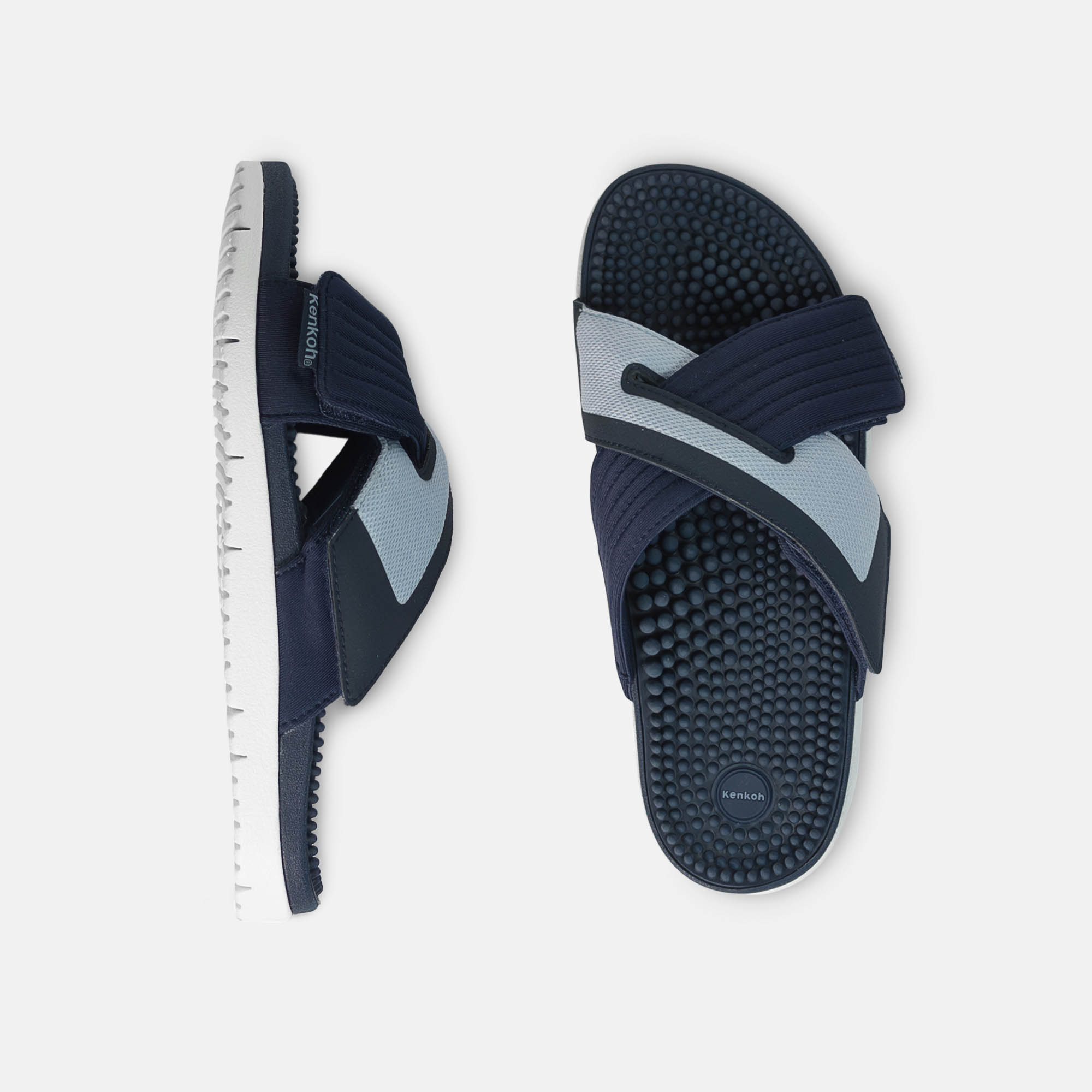 BÄR Schuhe Unisexschuhe Freizeitschuhe Kosa Kenkoh Massage-Sandale blau Synthetisches Leder Ansicht von oben