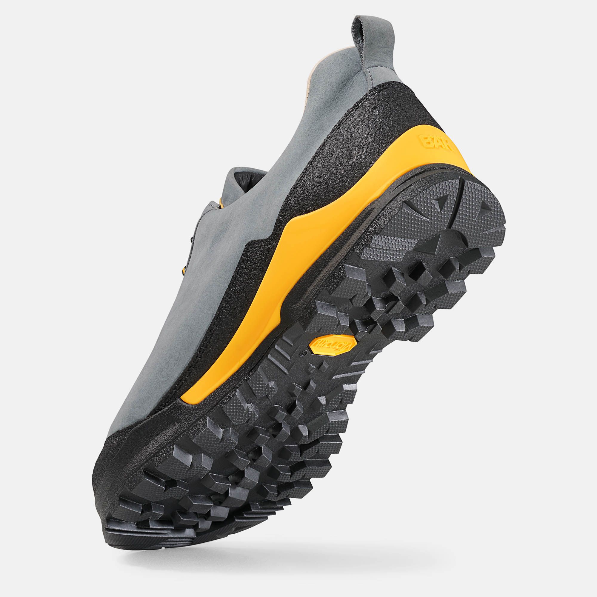 BÄR Schuhe Damenschuhe Wanderschuhe Bergkomfort Wanderschuh dunkelgrau terracare® Rindnubuk wasserabweisend Seitenansicht