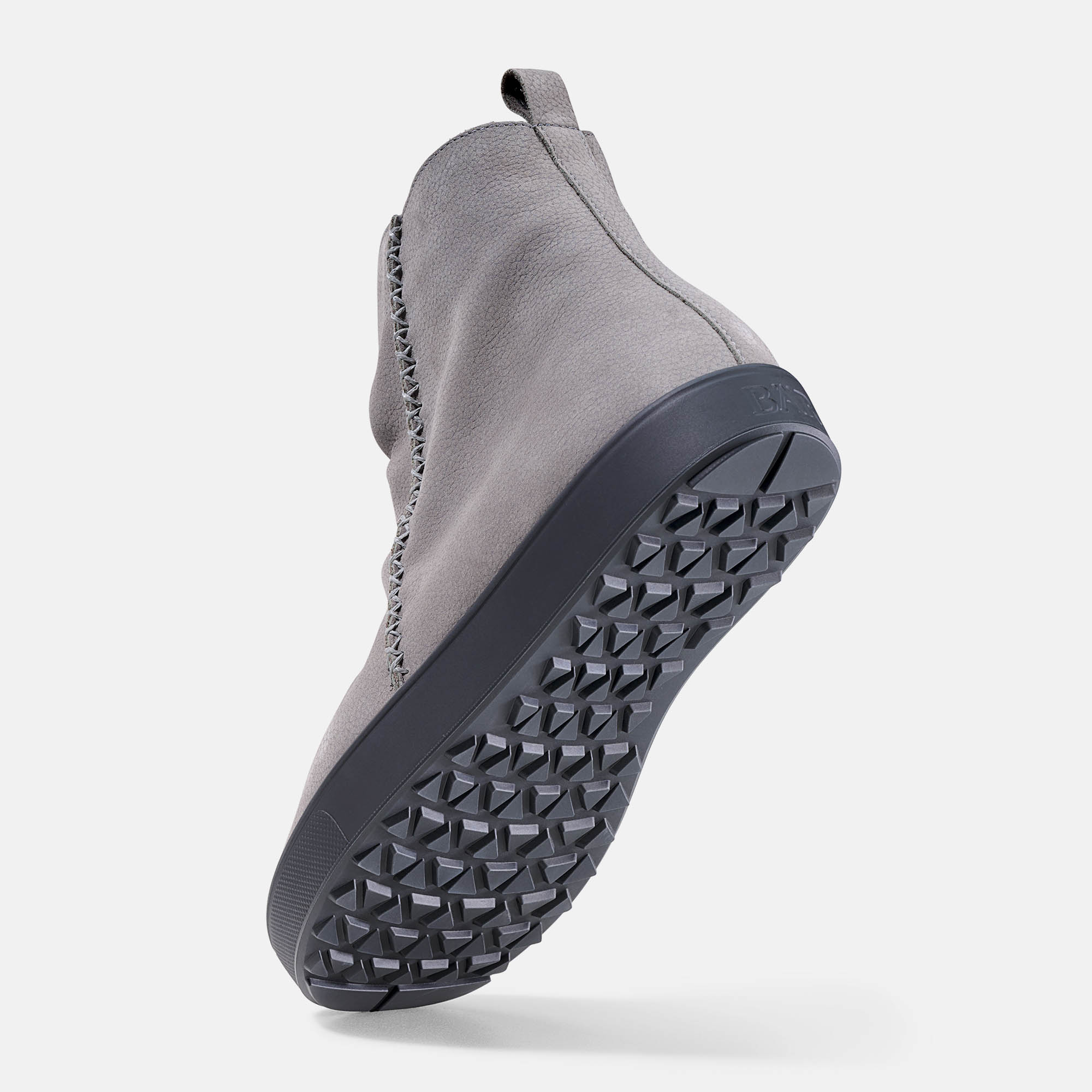 BÄR Schuhe Damenschuhe Freizeitschuhe Merle grau Rindnubukleder Seitenansicht