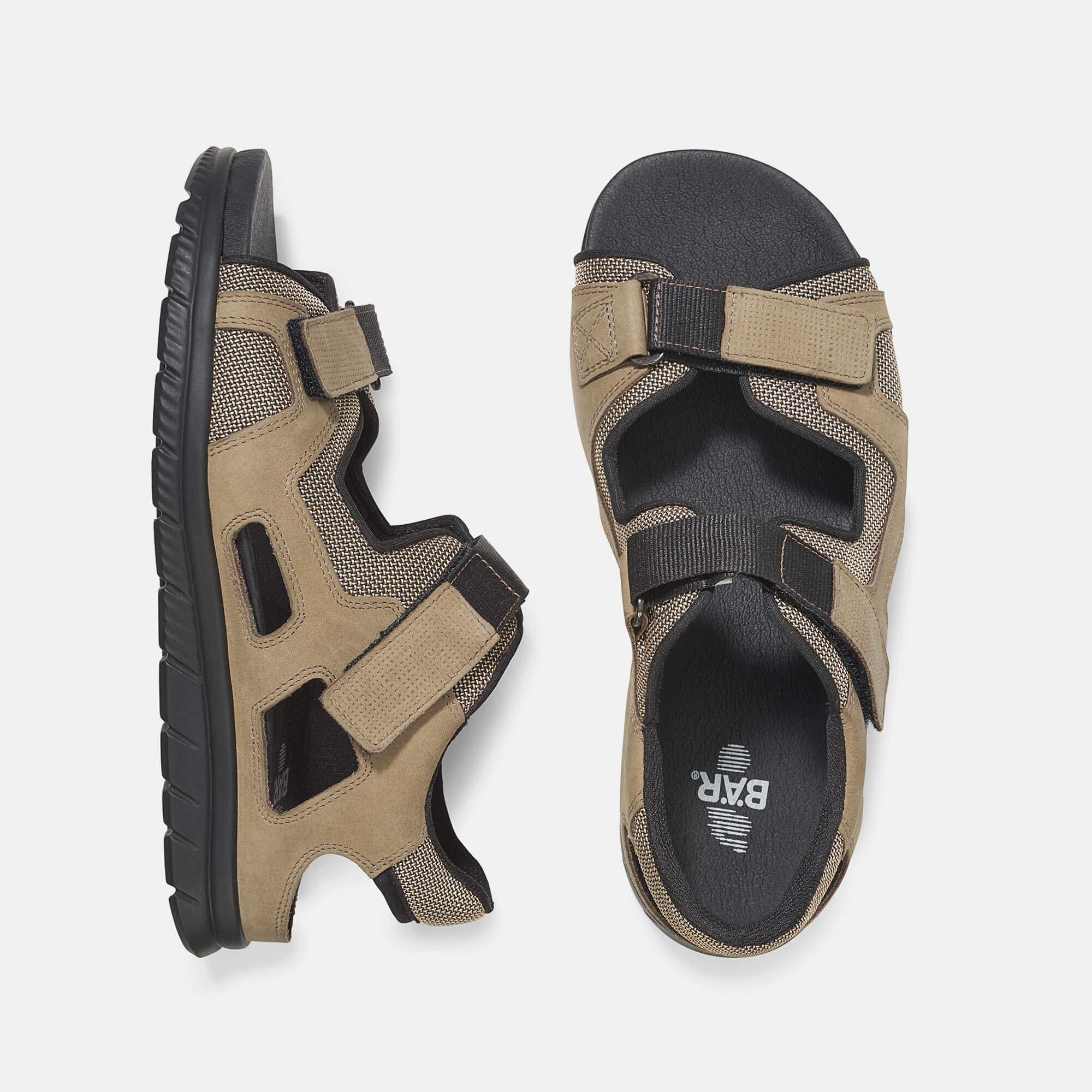 BÄR Schuhe Herrenschuhe Alltag Adrian oliv Rindnappaleder gefettet, Textil Ansicht von oben