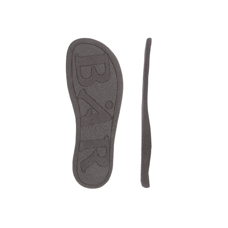 Pair of black orthopedic shoe insoles, top and side view