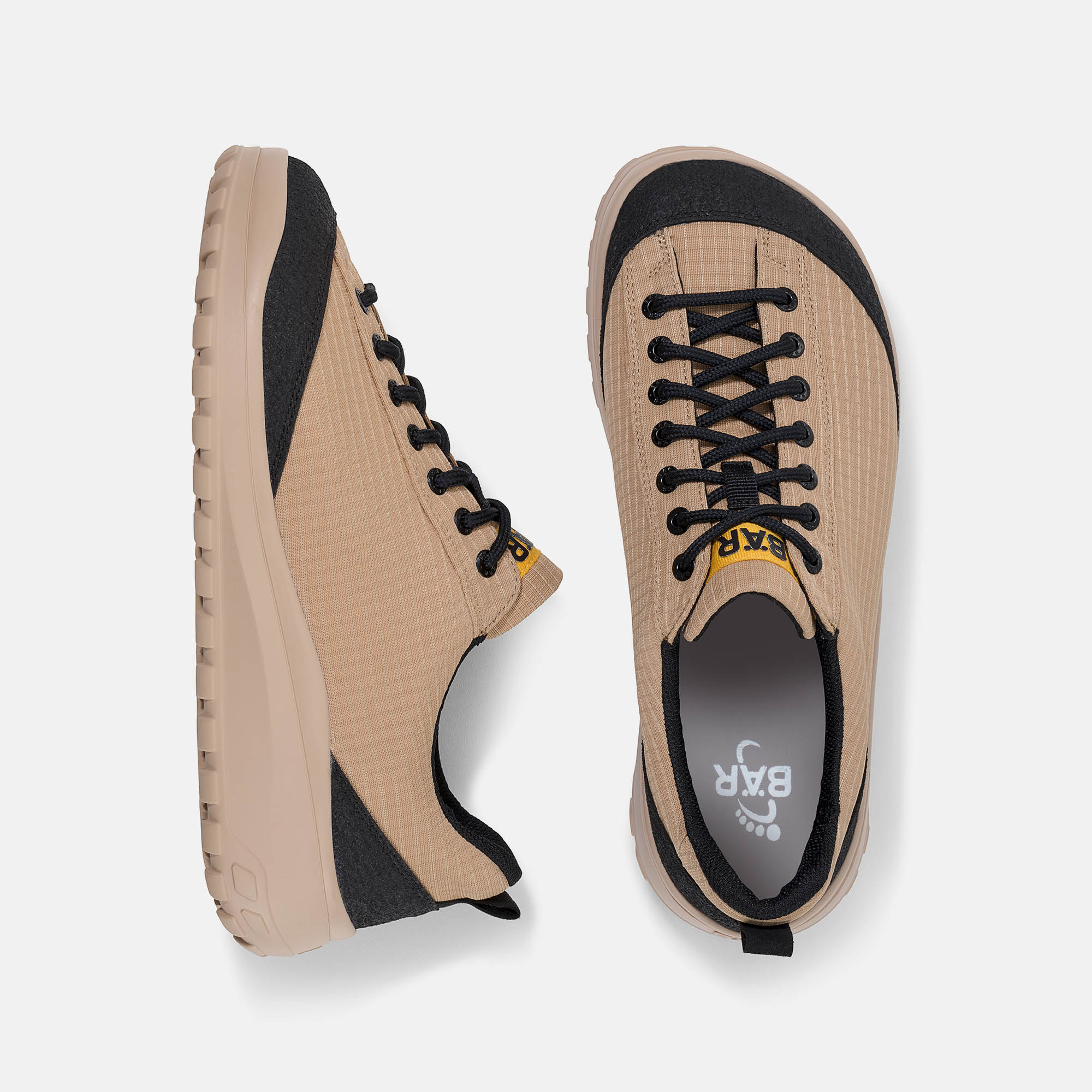 BÄR Schuhe Damenschuhe Wanderschuhe Light Terrain sand Textil Ansicht von oben