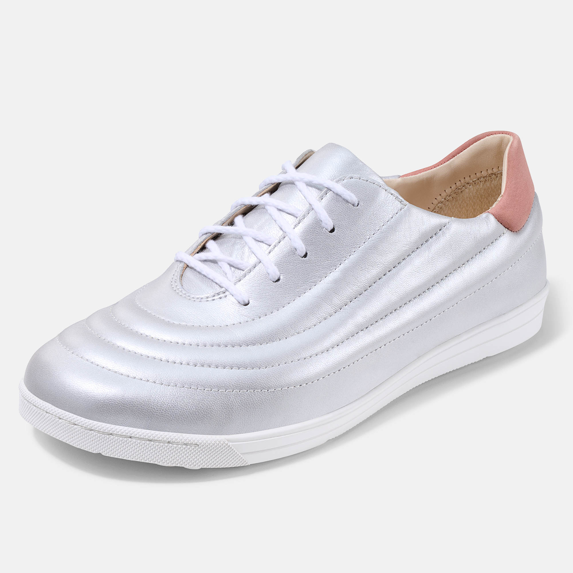 BÄR Schuhe Damenschuhe Alltag Harper silber Kalbnubuk, Lammnappa Produktbild