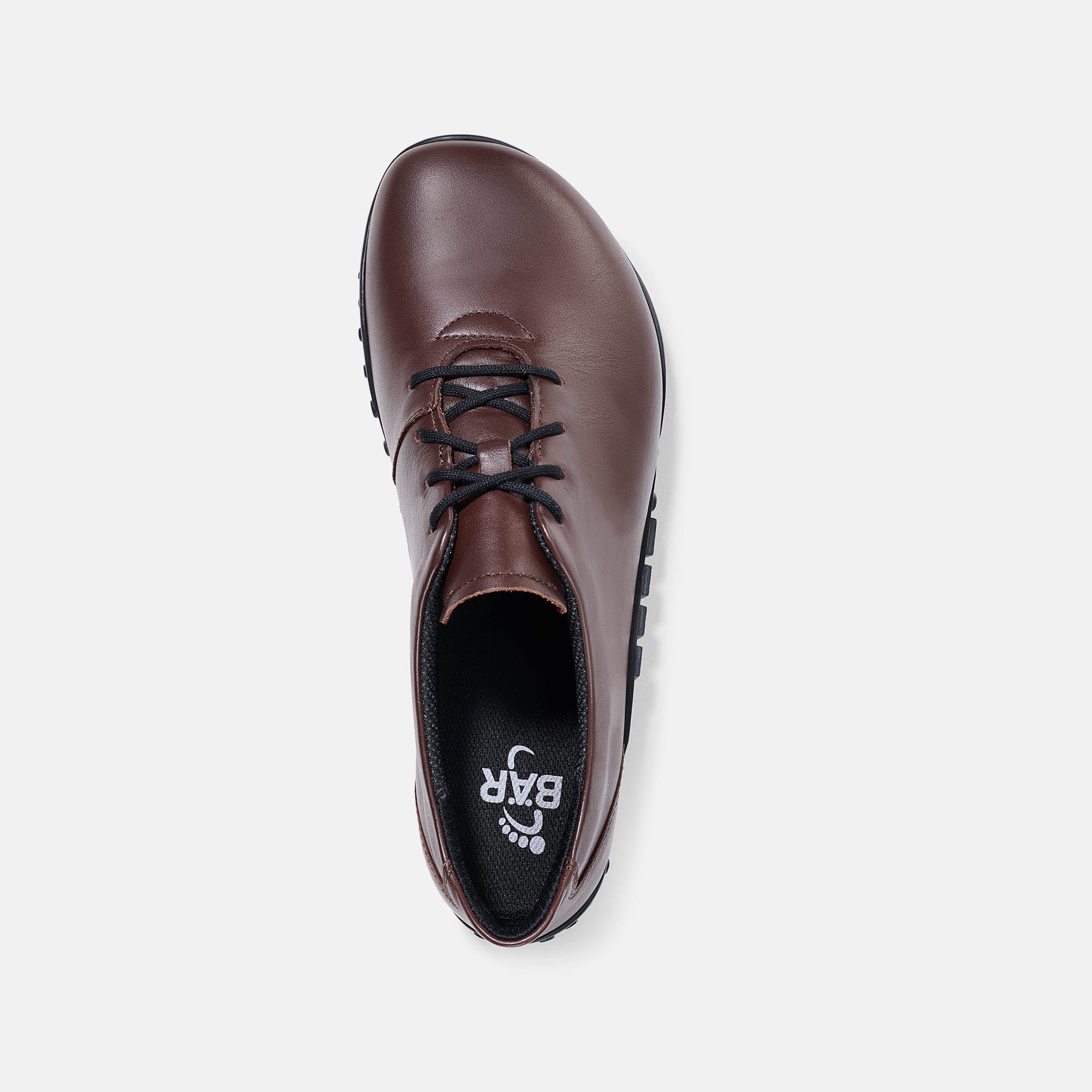 BÄR Schuhe Herrenschuhe Freizeitschuhe Julian dunkelbraun Rindnappaleder Ansicht von oben