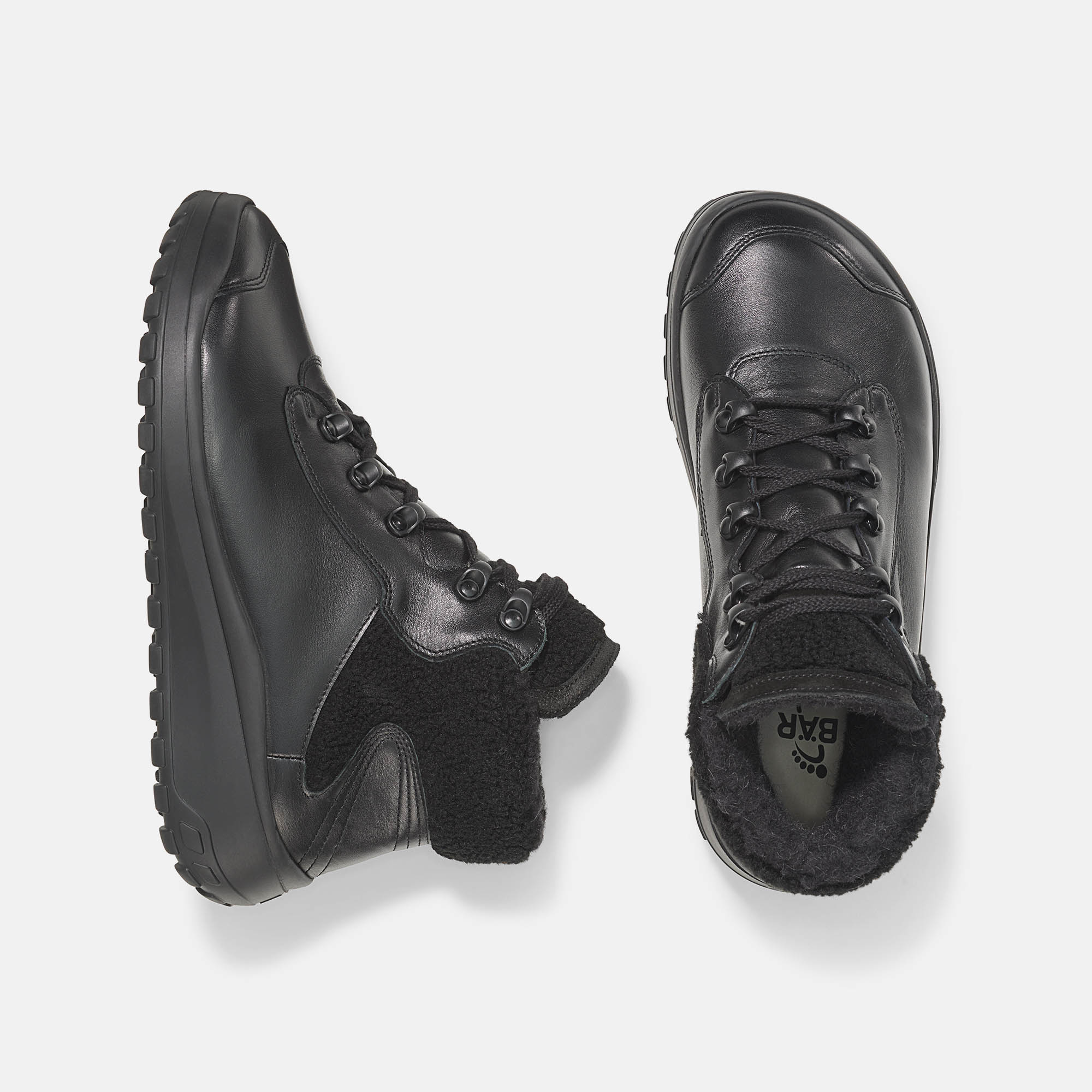 BÄR Schuhe Damenschuhe Freizeitschuhe Amal schwarz Rindnappaleder, Textil Ansicht von oben