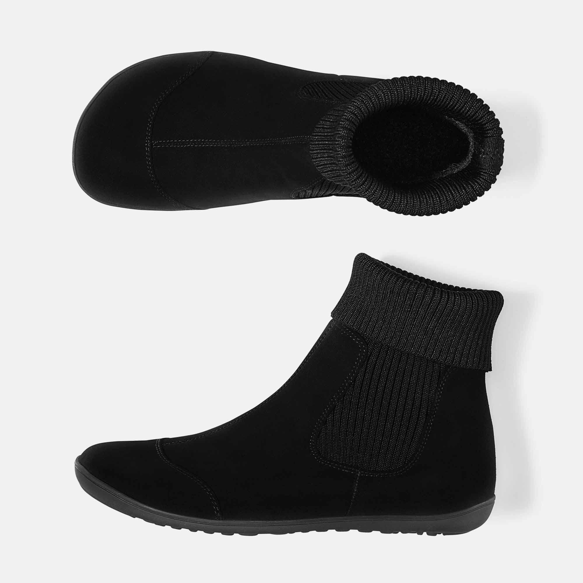 BÄR Schuhe Damenschuhe Freizeitschuhe Jody schwarz Kalbveloursleder wasserabweisend Ansicht von oben