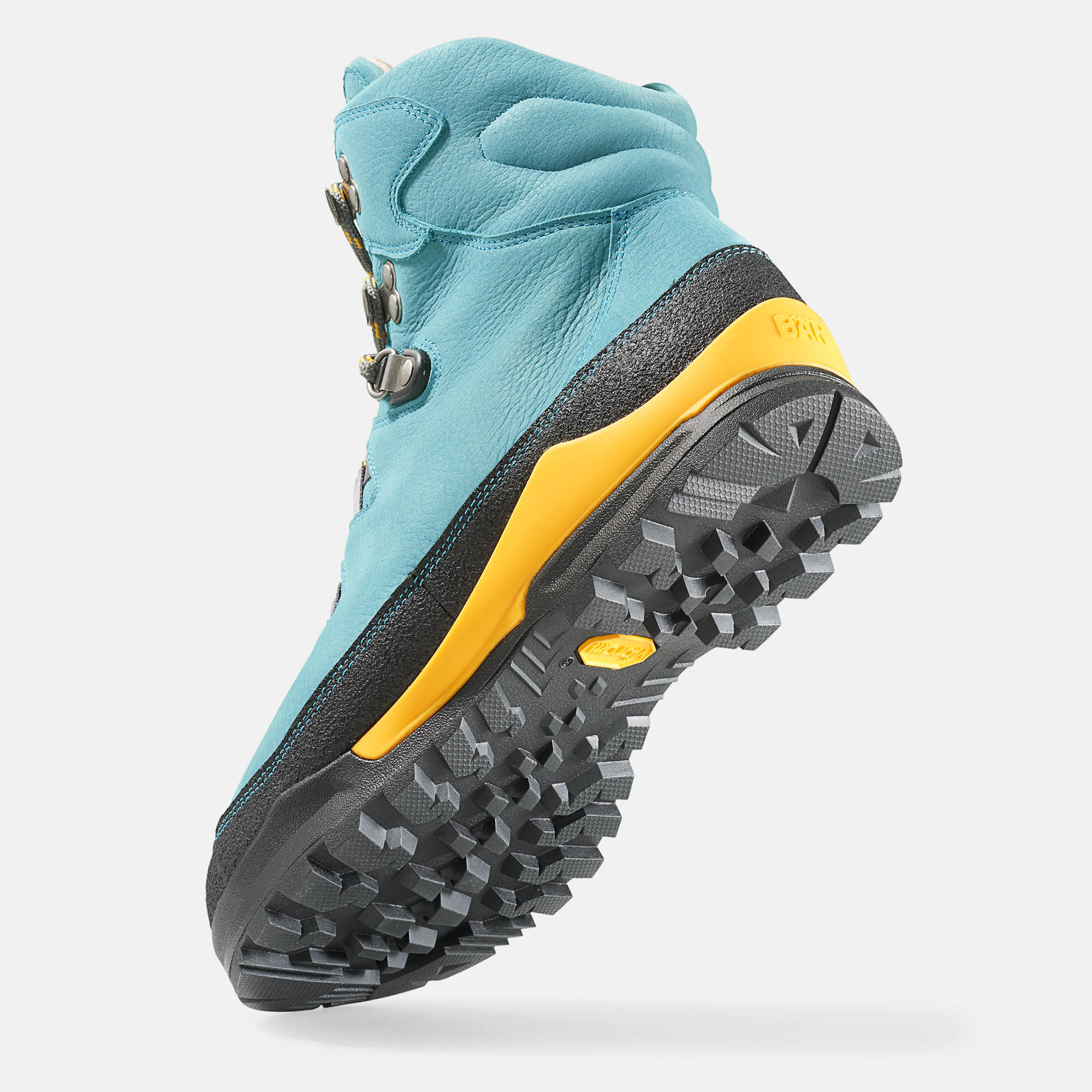 BÄR Schuhe Damenschuhe Wanderstiefel Bergkomfort Wanderstiefel 2.0 türkis/orange terracare® Rindnubuk wasserabweisend Seitenansicht