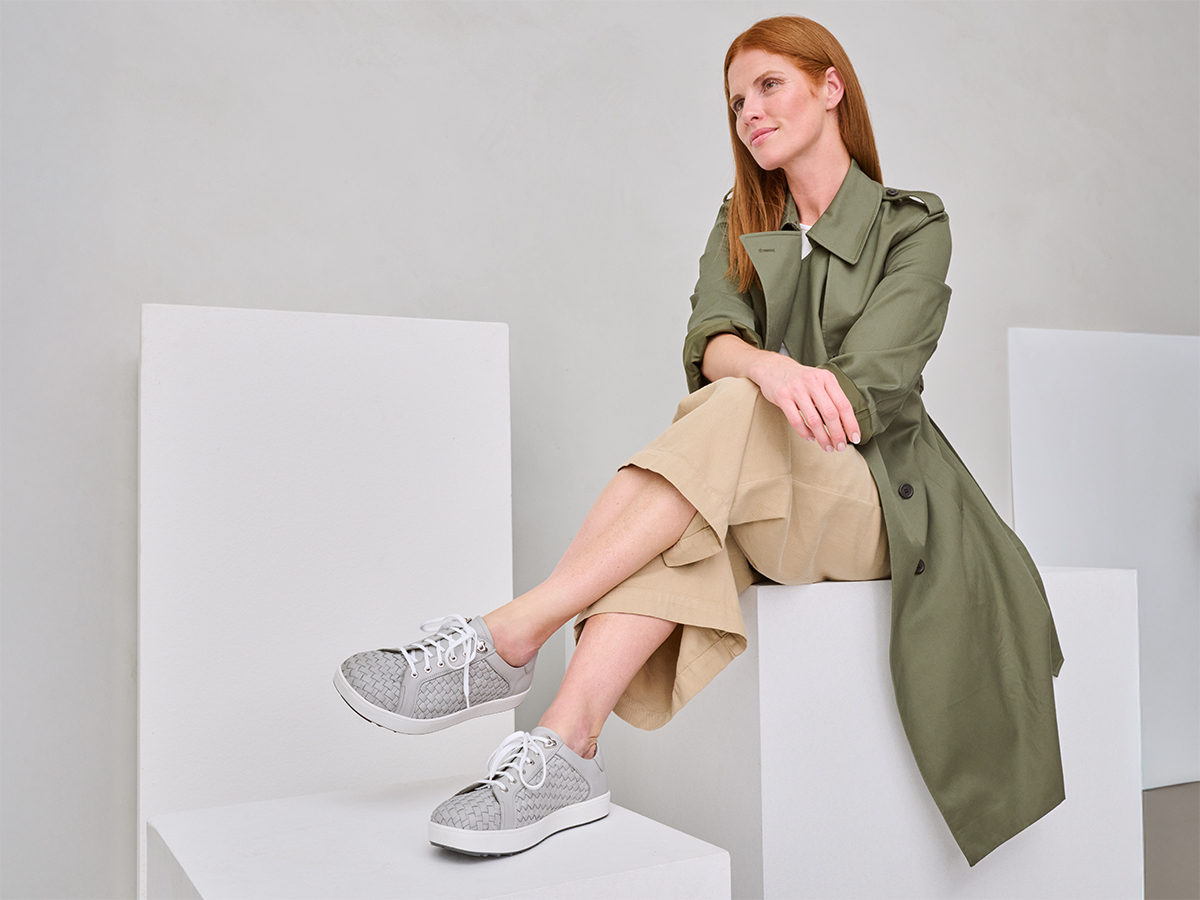 BÄR Schuhe Damenschuhe Freizeitschuhe Kaya 2.0 grau Rindnappaleder Emotionsbild