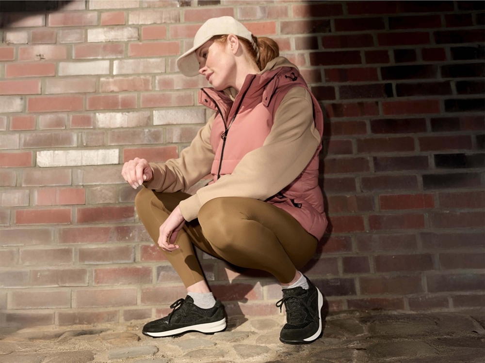 BÄR Schuhe Damenschuhe Sport LadyMove schwarz Mesh, Kalbveloursleder Emotionsbild