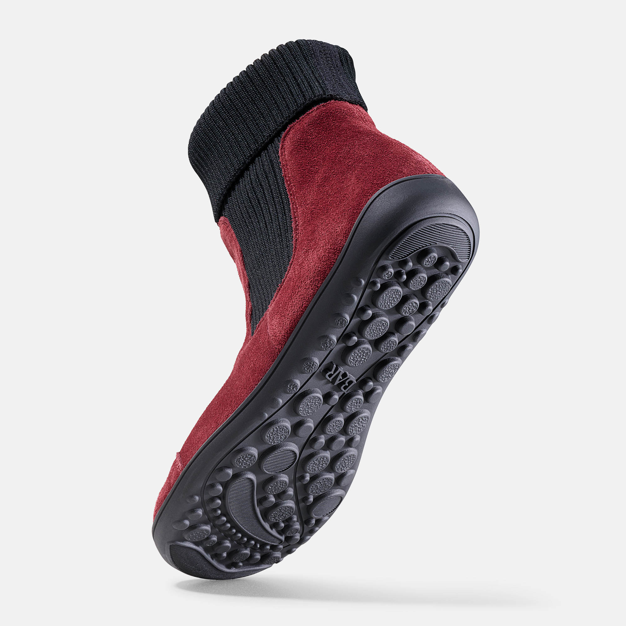 BÄR Schuhe Damenschuhe Freizeitschuhe Jody bordeaux Kalbveloursleder wasserabweisend Seitenansicht